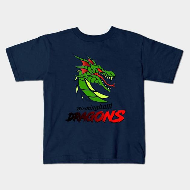 Birmingham Dragons Kids T-Shirt by Electro154